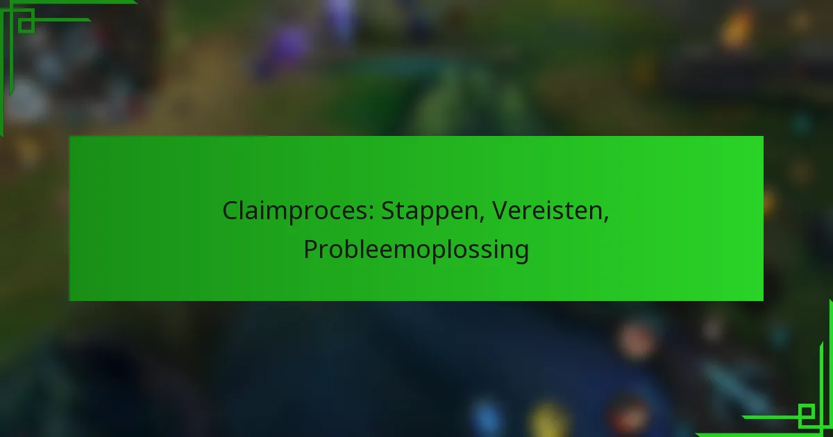 Claimproces: Stappen, Vereisten, Probleemoplossing